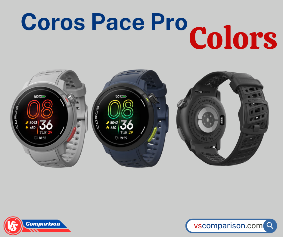 Coros Pace Pro watches colors