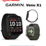 Garmin Venu X1 front, side and back view