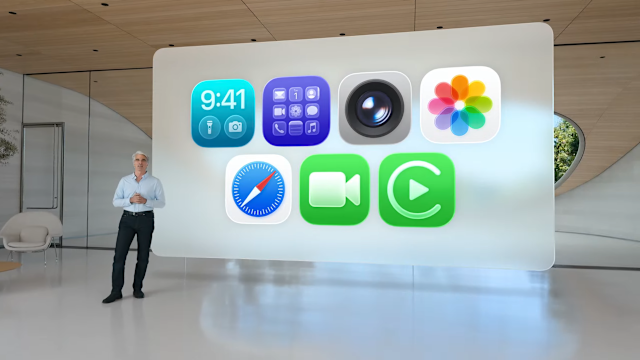 Apple iOS 26 icons.