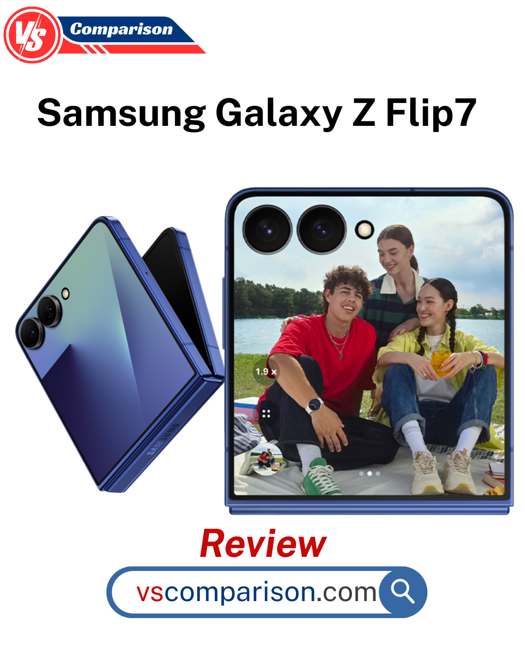Samsung Galaxy Z flip7 back views