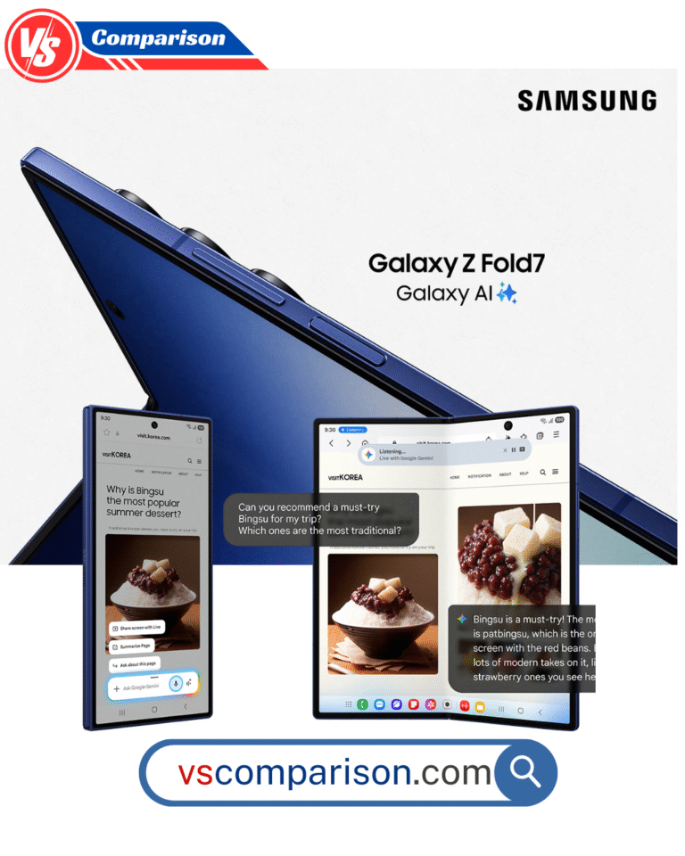 Samsung Galaxy Z Fold7 Review: folded and open views