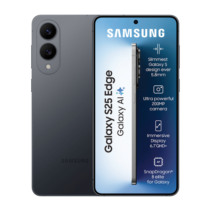Samsung Galaxy S25 Edge front and back