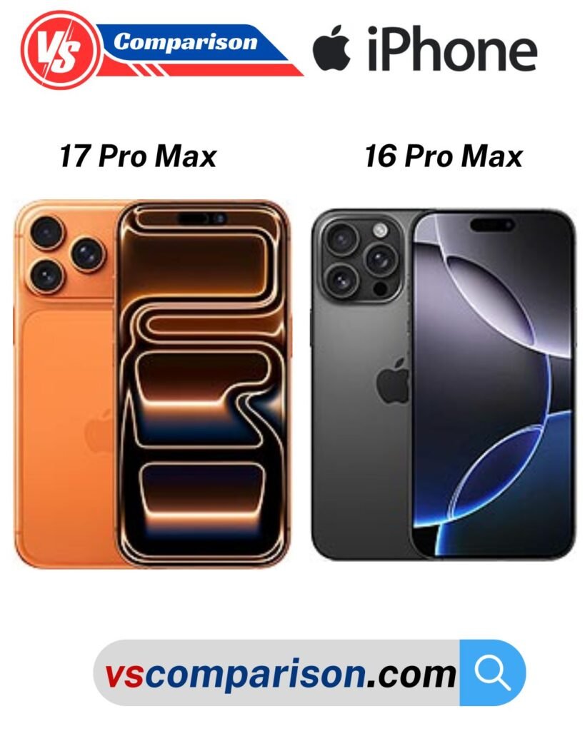 iPhone 17 Pro Max vs iPhone 16 Pro Max side by side