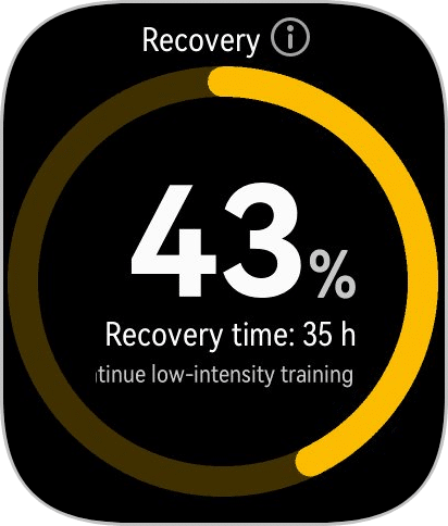 Fit 4 Pro Running Features: Recovery