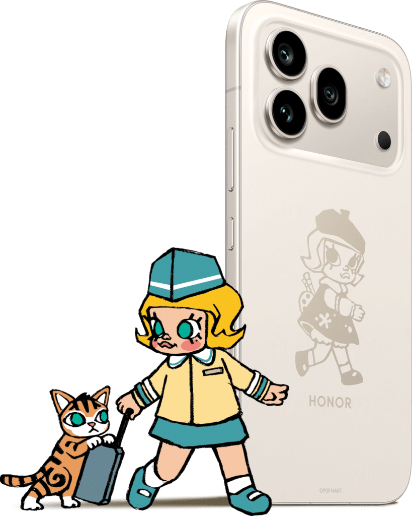 Honor 600 Pro next to Molly Character