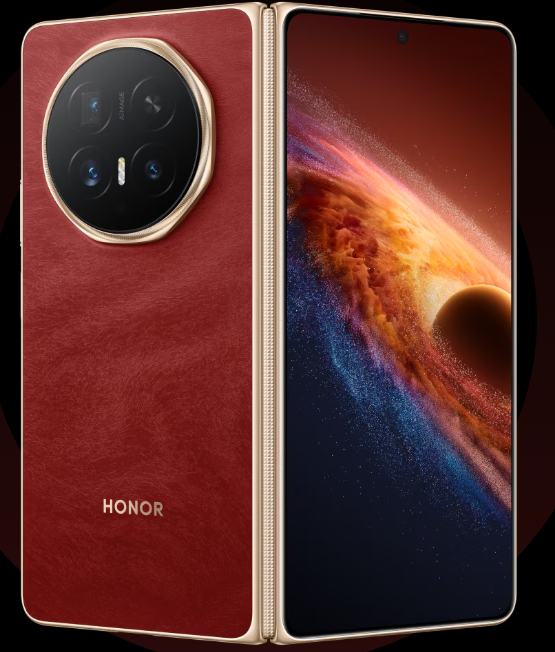 Honor Magic V6 unfolded back view